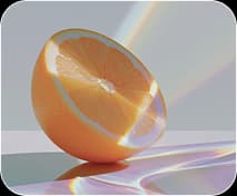 A translucent orange representing nutrition signals