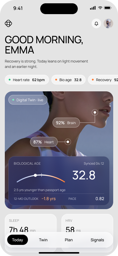 Preview of the upcoming Lumen Health mobile app