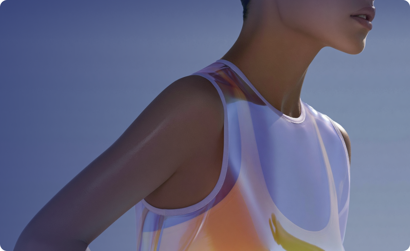 Athlete representing an AI-powered digital health twin